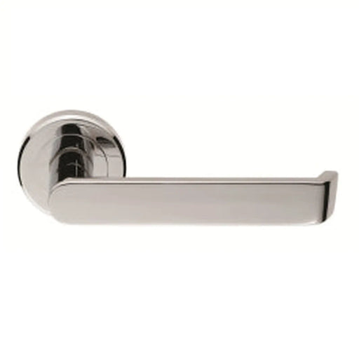 Concept Lever On Sprung Screw-On Round Rose - Polished Chrome