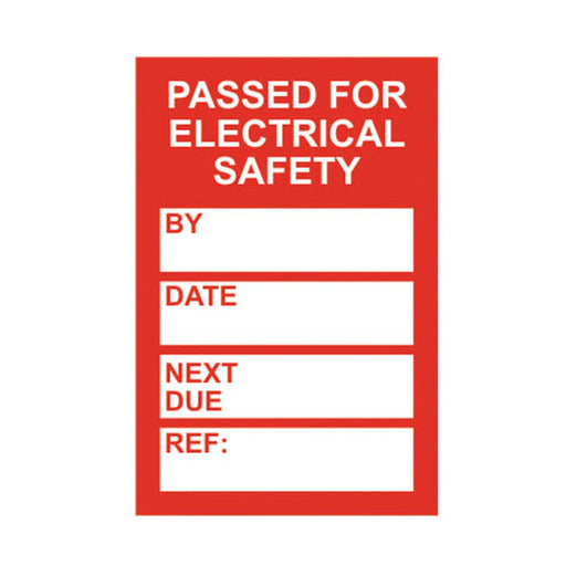 'PAT Testing' Mini Tag Insert, Red (Pack of 20)