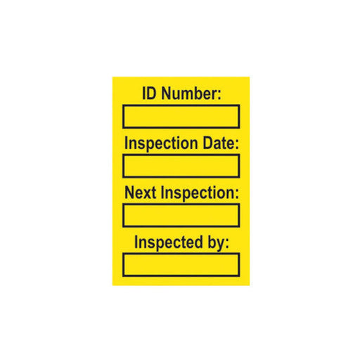 'Harness' Mini Tag Insert, Yellow (Pack of 20)