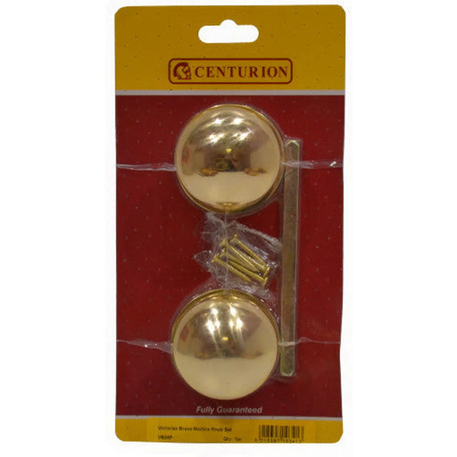 Solid Brass Mortice Knob Set, 60mm Dia.