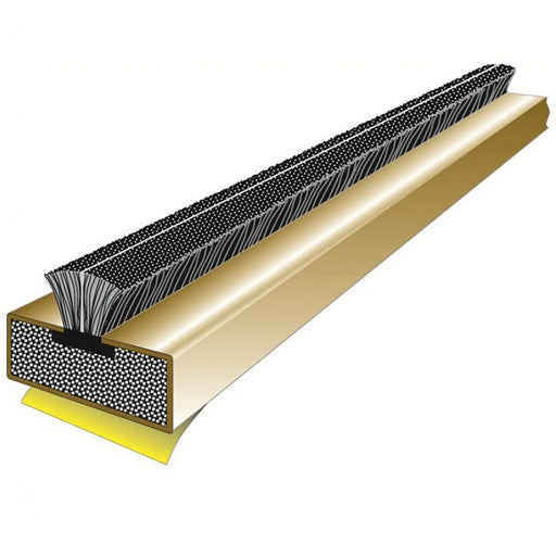 Brown 2.1 Mtr. Fire & Smoke Door Seals S/A 15Mm X 4Mm ( One Pack Contains X 25 ) - Brown 15 x 4MM