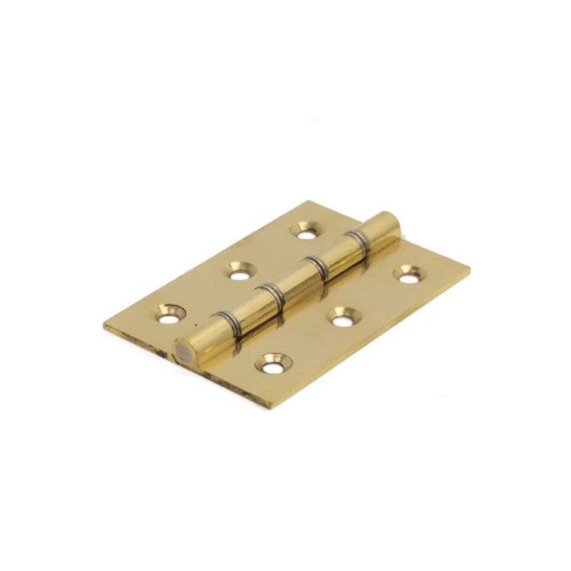 Butt Hinges, Polished Brass, 76mm x 51mm - Pack of 10