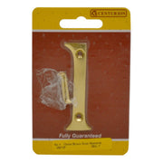 No.1 Solid Brass Door Numbers and Letters, 75mm - Pack of 5