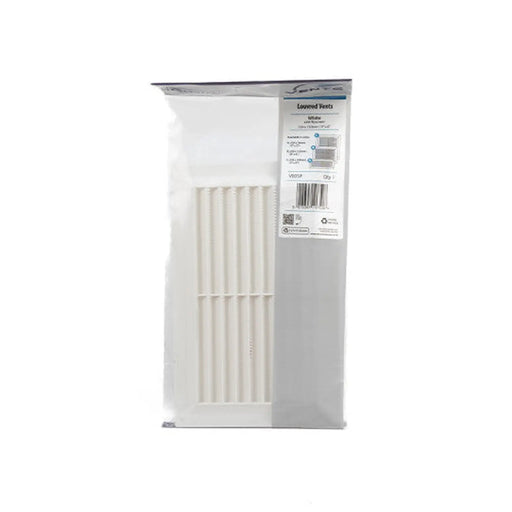 Plastic Louvre Vent - White - 229 x 152mm - Pack of 5