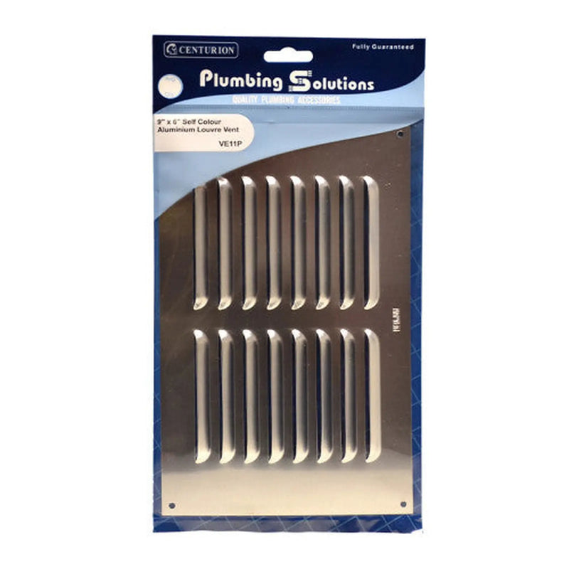 Louvre Vent - Self Colour Aluminum - 229 x 152mm - Pack of 5