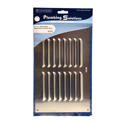 Louvre Vent - Self Colour Aluminum - 229 x 152mm - Pack of 5