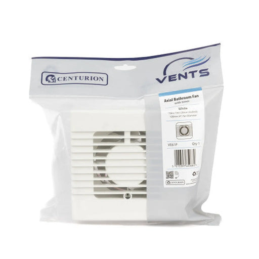 Axial Wall Fan - 100mm - Pack of 5
