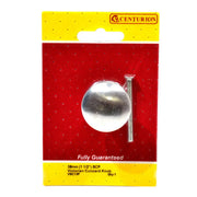 Victorian Cupboard Knobs, Satin Chrome Plated, 38mm Dia. - Pack of 5