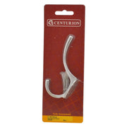 125mm Solid Brass Hat & Coat Hook - Satin Chrome - Pack Qty 1 - Pack of 5