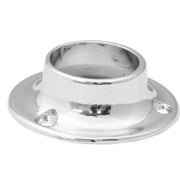 25mm (1") Wardrobe Rod Sockets - Chrome Plated - Pack of 50