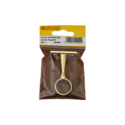 19mm (3/4") Wardrobe Centre Supports - Brass - Pack Qty 1 - Pack of 5