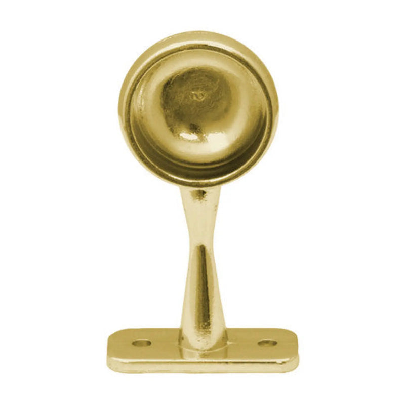 19mm (3/4") Wardrobe End Supports - Brass - Pack of 50
