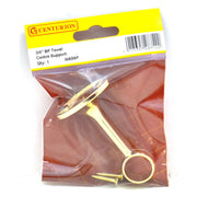 19mm (3/4") Towel Centre Supports - Brass - Pack of 5