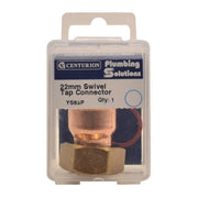 22mm x 3/4" Solder Ring Copper Tap Connector - Pack of 5