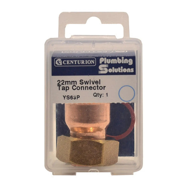 22mm x 3/4" Solder Ring Copper Tap Connector - Pack of 5