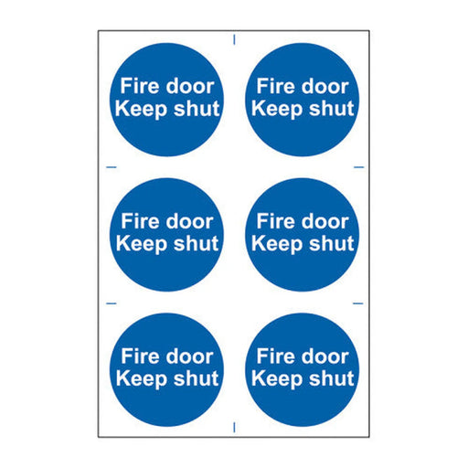 Fire door Keep shut - Self Adhesive PP (200 x 300mm) - Min Order 2