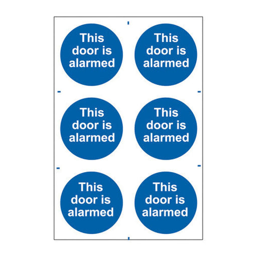 This door is alarmed - Self Adhesive PP (200 x 300mm) - Min Order 2