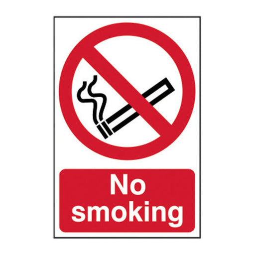 ‘No Smoking’ Sign, Self-Adhesive Vinyl (100mm x 150mm) 0569 - Min Order 6