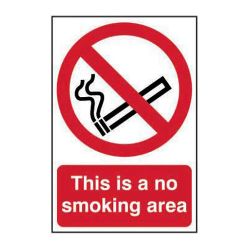 This is a no smoking area - CLG (200 x 300mm) - Min Order 2
