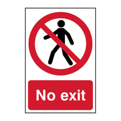 No exit - Self Adhesive PP (200 x 300mm) - Min Order 2