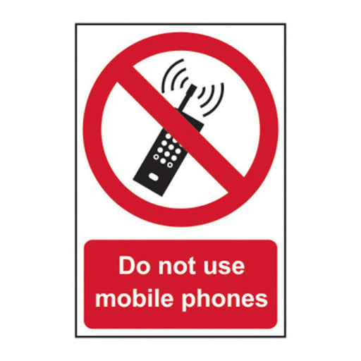 Do not use mobile phones - Self Adhesive PP (200 x 300mm) - Min Order 2