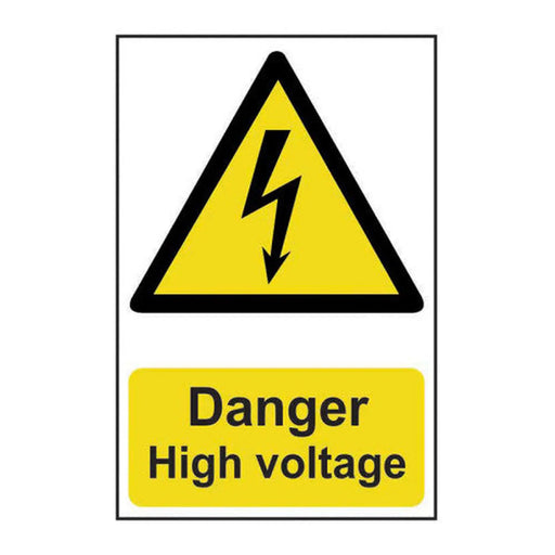 Danger High voltage - Self Adhesive PP (200 x 300mm) - Min Order 2