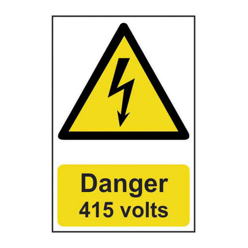 Danger 415 volts - Self Adhesive PP (200 x 300mm) - Min Order 2
