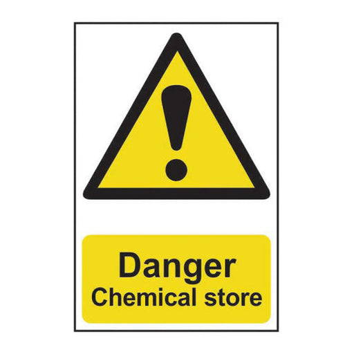 Danger Chemical store - Self Adhesive PP (200 x 300mm) - Min Order 2