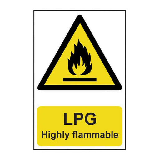 LPG Highly flammable - Self Adhesive PP (200 x 300mm) - Min Order 2