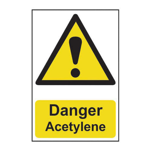 Danger Acetylene - Self Adhesive PP (200 x 300mm) - Min Order 2