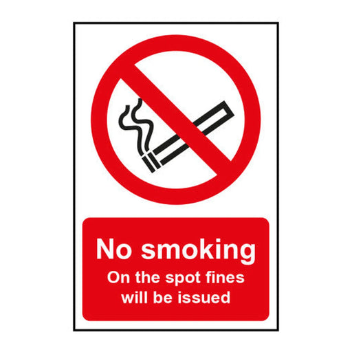 No smoking On the spot fines will be issued 1.2mm Recyclable PP (200 x 300mm) - Min Order 2