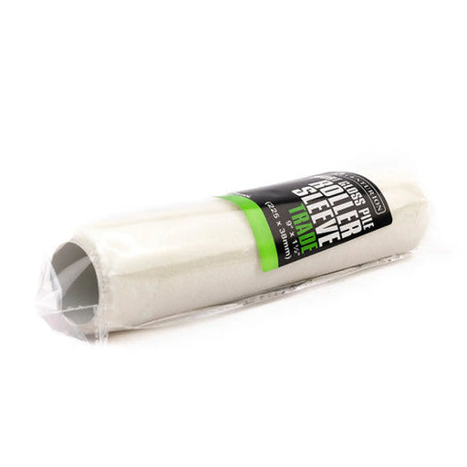 Trade Short Gloss Pile Roller Sleeve, 225mm x 38mm / 9" x 1½" - Pack of 6