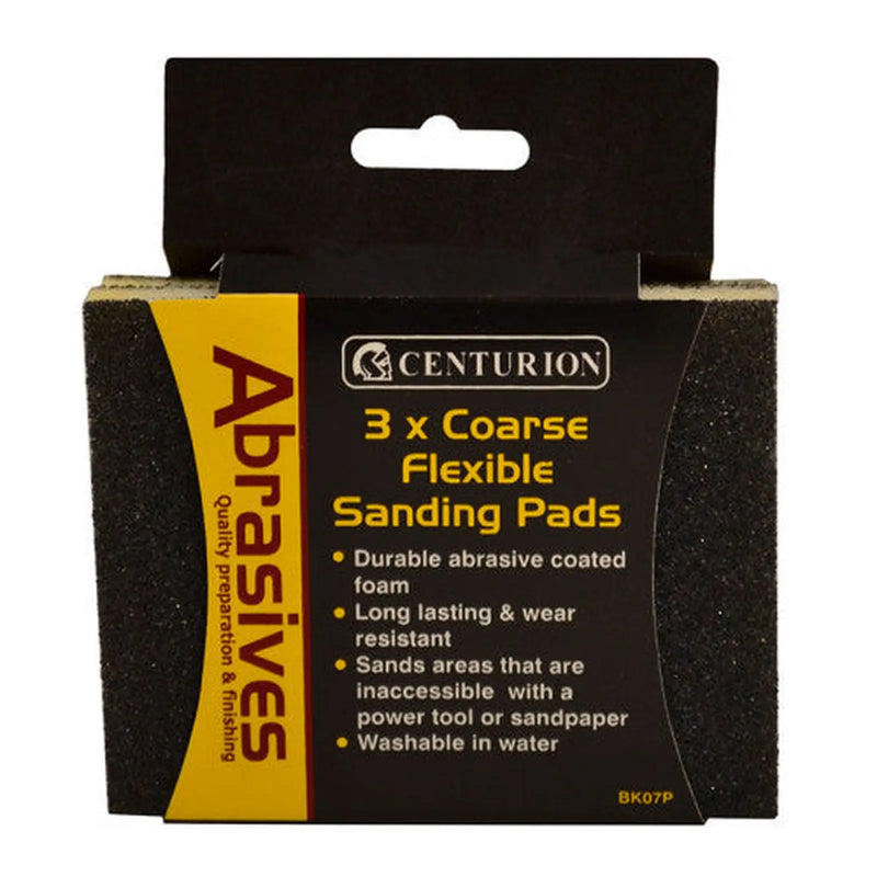 Abrasives Double Sided Sanding Pads, Coarse 115 x 140 x 5mm (Pack - Pack of 5