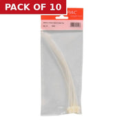 200mm x 4.8mm Natural Cable Ties 10pk