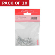 35 x 3.6mm ZP Steel Screw Eyes 10pk