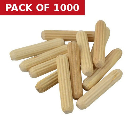 M10 x 40mm Fluted Wooden Dowel  (1000)