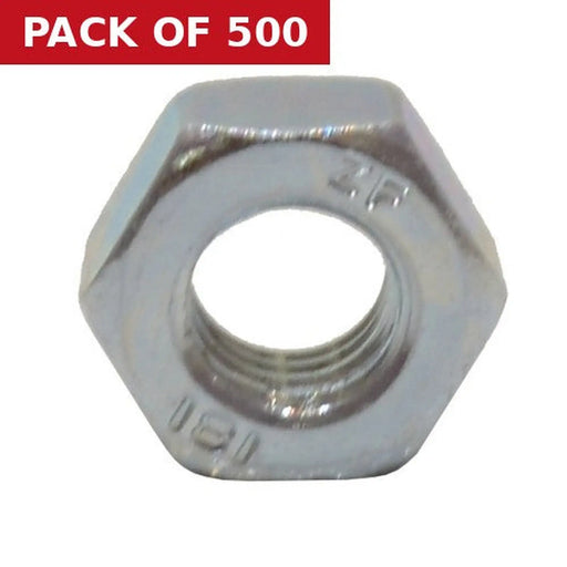 M6 ZP Steel Hex Nuts   (500)