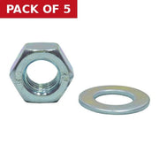 M12 ZP Nuts & Washers  (Pack of 5)