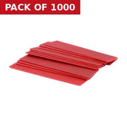 6mm x 28mm x 100mm Red Flat Packers  (1000)