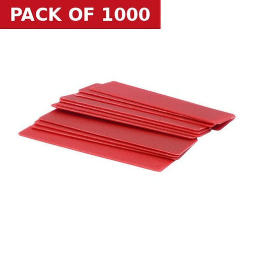 6mm x 28mm x 100mm Red Flat Packers  (1000)