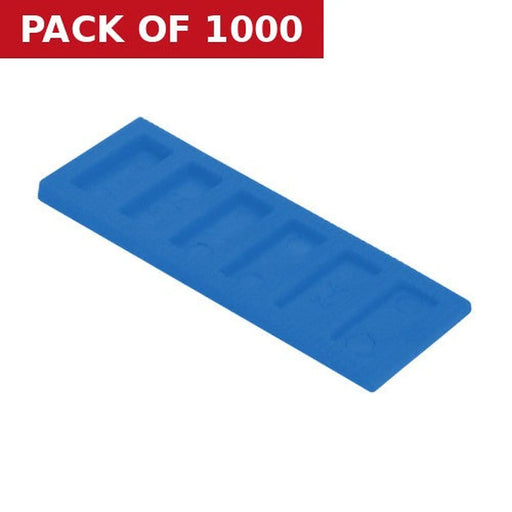 28mm x 80mm x 3-5mm Interlocking Tapered Wedges  (1000)