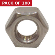 M6 SS Hex Nuts  (100)