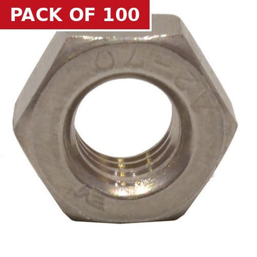 M10 SS Hex Nuts  (100)