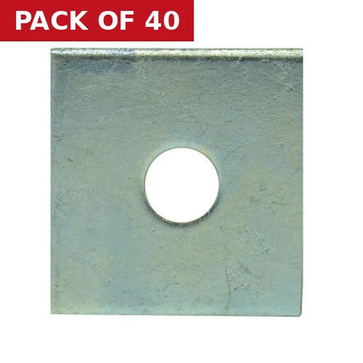 16mm x 50mm  ZP Square Plate Repair Washers  (40)