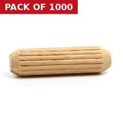 M8 x 30mm Fluted Wood Dowels  (1000)