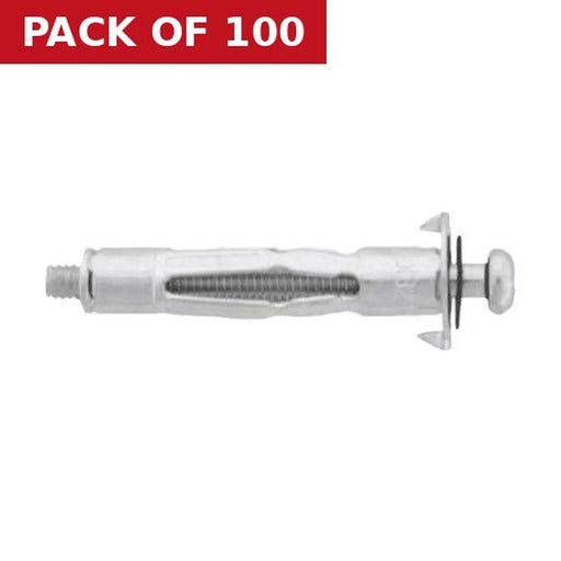M5 x 52mm ZP Blind Screw Anchors (100)