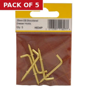 25mm EB Shouldered Dresser Hooks (Pack of 5)