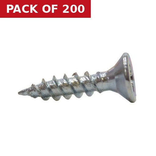 3/4" x 8 ZP Cross Recessed Hardened Twin Thread Woodscrews with Countersunk Head  (200)