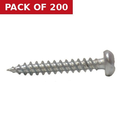 1" x 6 ZP Round Head Woodscrews  (200)