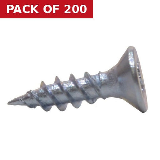 5/8" x 8 ZP Cross Recessed Hardened Twin Thread Woodscrews with Countersunk Head  (200)